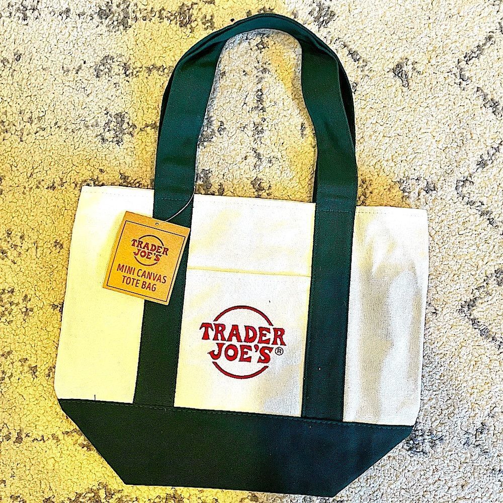 NWT Trader Joe’s Mini Canvas Tote Bags - Green